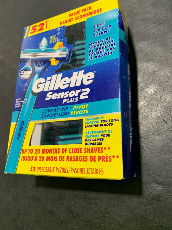 Photo 1 of Gillette Sensor2 Plus Disposable Razor (52 Pack)