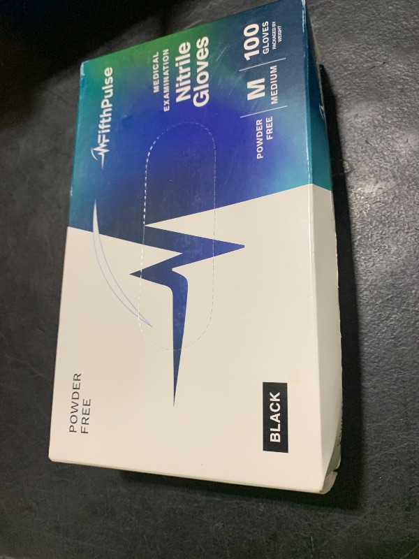 Photo 1 of Black Medium Nitrile Gloves Case Medical Grade - Latex-Free, Powder-Free - Disposable Nitrile Gloves - Medical Exam, Lab, and Industrial Use