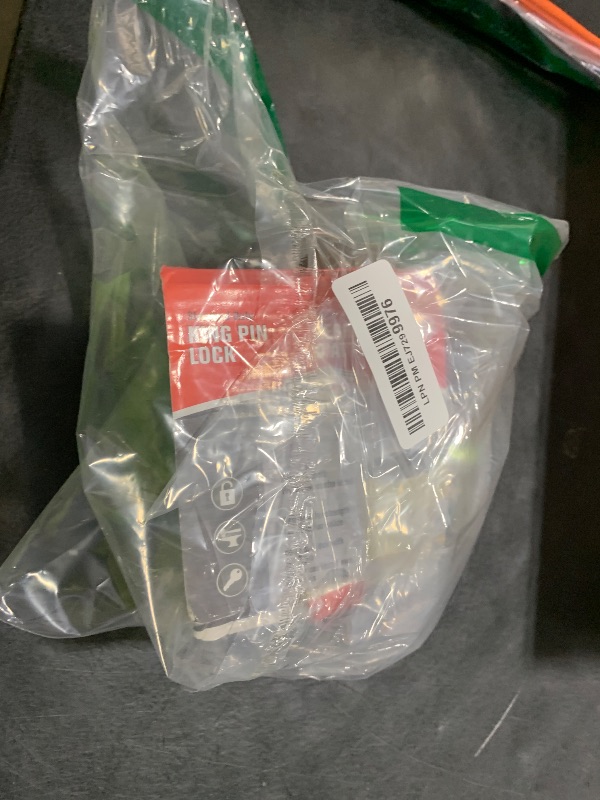 Photo 1 of RoadPro RPKPSL3 Standard Duty King Pin Lock with 2 Keys, Silver
