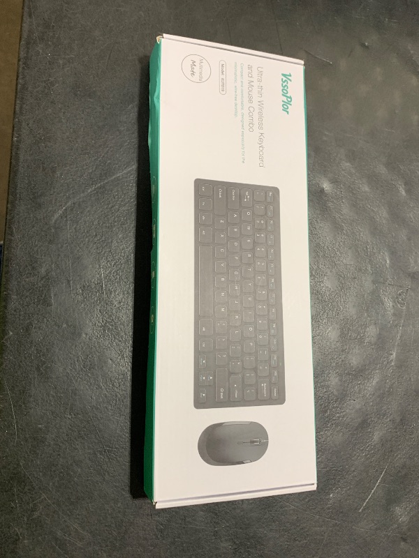 Photo 1 of Compact Wireless Keyboard Mouse, 2.4GHz Ultra Thin Small Wireless Keyboard Mouse Combo for Desktop, Laptop (Gold)
