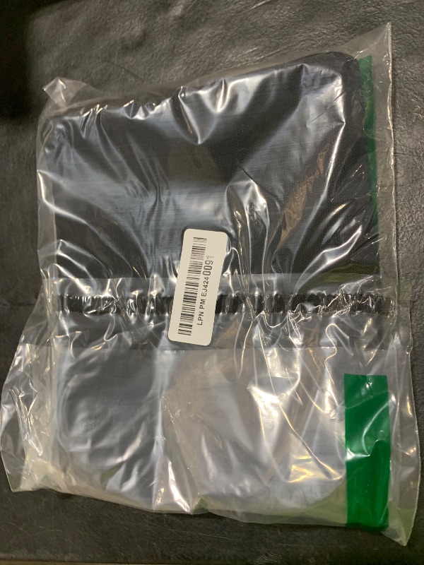 Photo 1 of Interoffice Mailer Transit Sack – Extra Strong Zipper - Extra Large & Durable – Black Canvas Zipper Bank Bag with ID Window (18" x 14", 1 Bag)