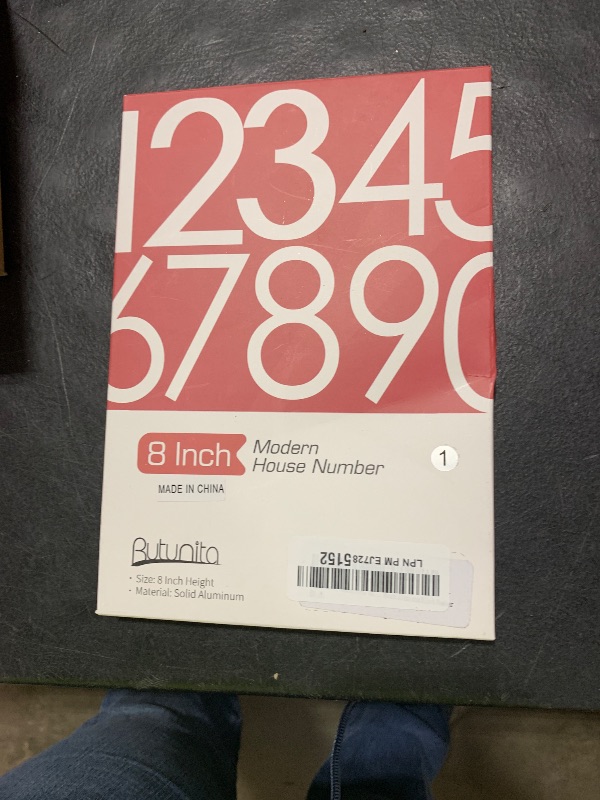Photo 1 of 8 Inch House Numbers For Outside modern,Address Numbers For Houses Numbers For Address On House Metal Black Large Modern House Number Door Numbers For House Floating Flush Mount Aluminum Black Number