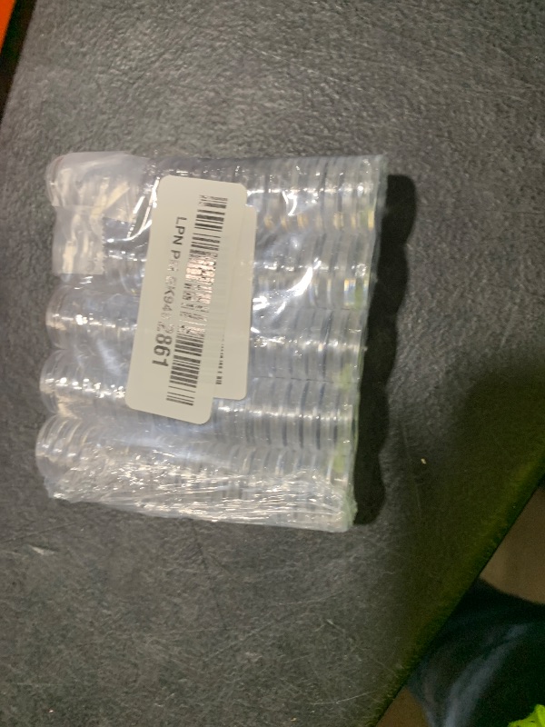 Photo 1 of 100 Pieces 16mm/0.63 inch Coin Capsules Holder for Collectors, Clear Round Plastic Coin Container Case Collection Supplies for 1/10oz American Gold Eagles, 1/10oz Gold Britannia
