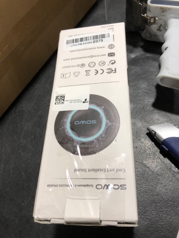 Photo 1 of Wireless Portable Speaker,IPX7 Waterproof Bluetooth Speaker, 25W Loud Stereo Sound, Bassboom Technology, TWS Pairing, Built-in Mic, 16H Playtime with Lights for Home Outdoor - Black