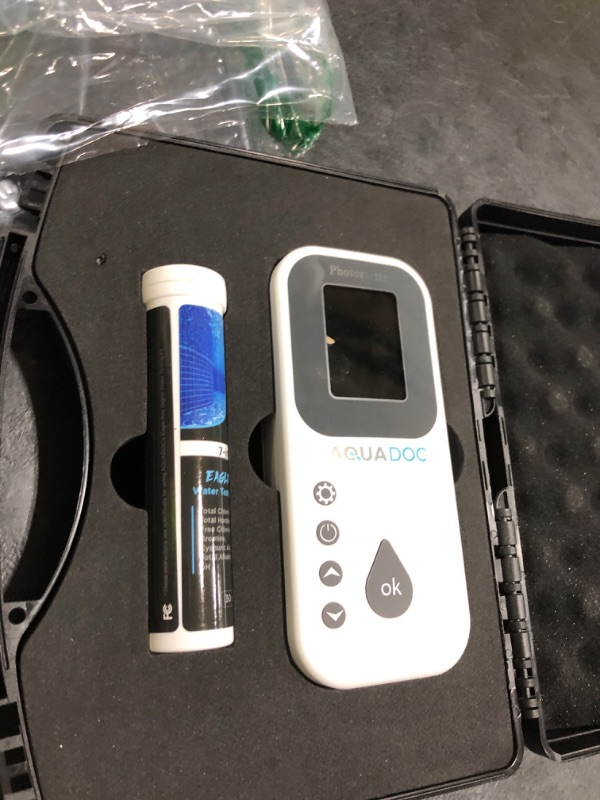 Photo 1 of Digital Water Testing Kit - Digital Hot Tub Water Tester for Pool - Digital Chlorine Tester for Pool by AquaDoc with Water Analyzer and Test Strips