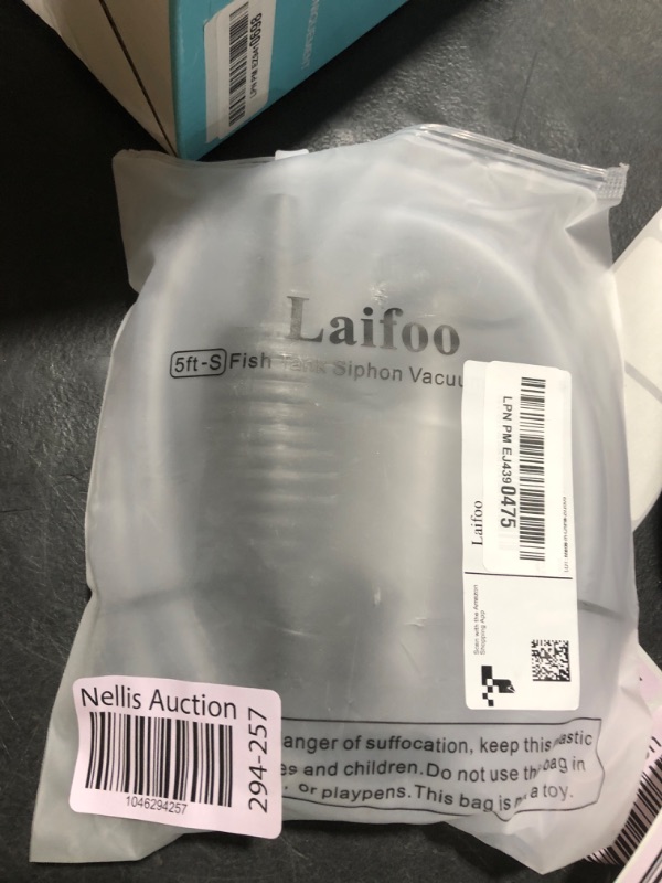 Photo 1 of Laifoo 5ft-S Aquarium Siphon Vacuum Cleaner for Fish Tank Cleaning Gravel & Sand