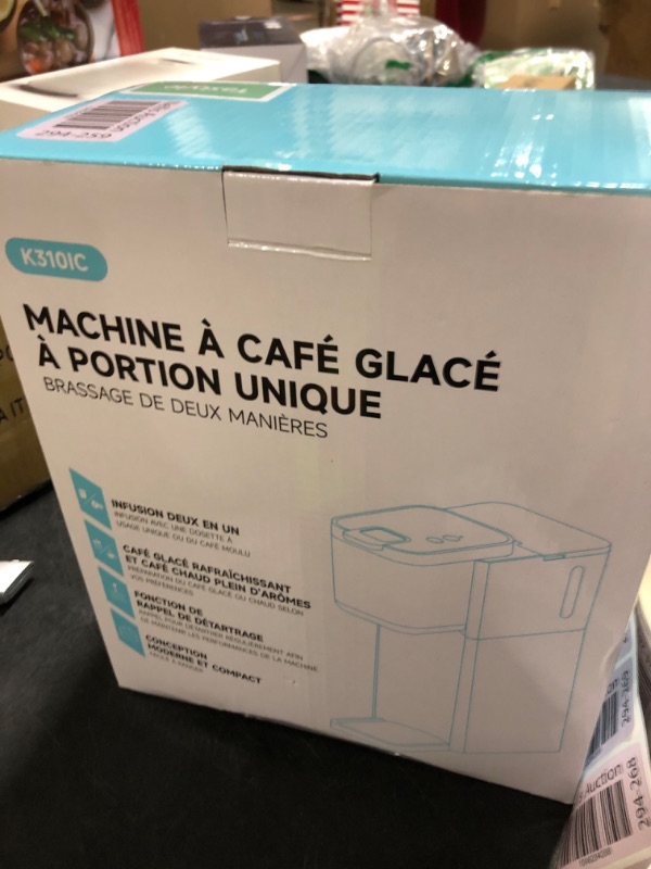 Photo 1 of Tastyle Mini Hot and Iced Coffee Maker Single Serve, for K Cup and Ground, 6 to 14 Oz Brew Sizes, with Recipe Book, for Home, Travel, RV, Office and Dorm, Mint