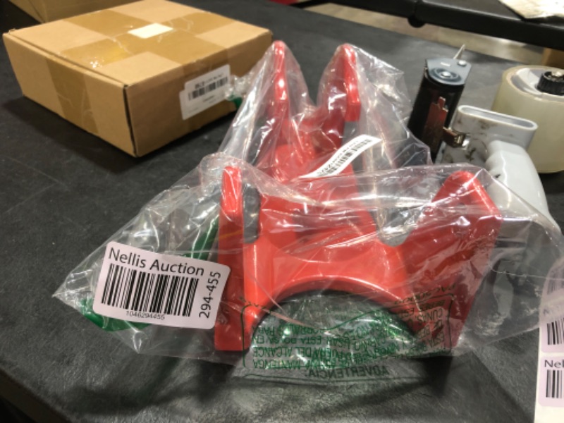 Photo 1 of Gooseneck Hitch Lock, Gooseneck Trailer Hitch Locks Model TL-50 Coupler Trailer Lock, Gooseneck Lock Fit for Heavy Trailers, Livestock Haulers and RVs - Red