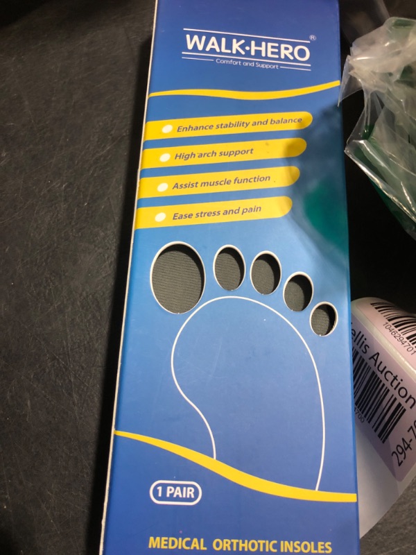 Photo 1 of Plantar Fasciitis Feet Insoles Arch Supports Orthotics Inserts Relieve Flat Feet, High Arch (Mens 6-6 1/2 | Womens 8-8 1/2)