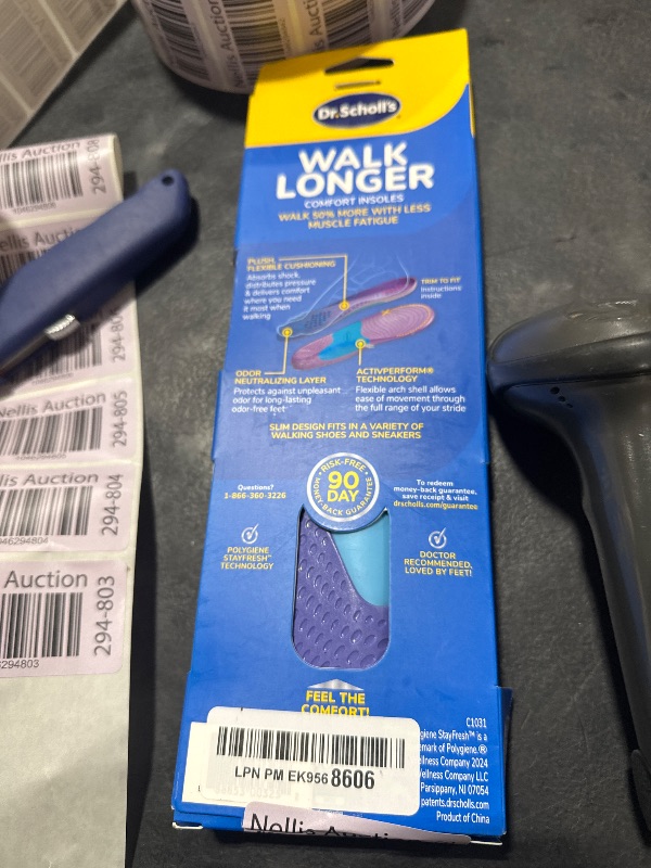 Photo 1 of Dr. Scholl's Walk Longer Insoles for Women - Comfortable Plush Foam Cushioning Inserts for Walking, Hiking, and Standing on Feet All-Day with Arch Support - Walk 50% Longer Without Muscle Fatigue