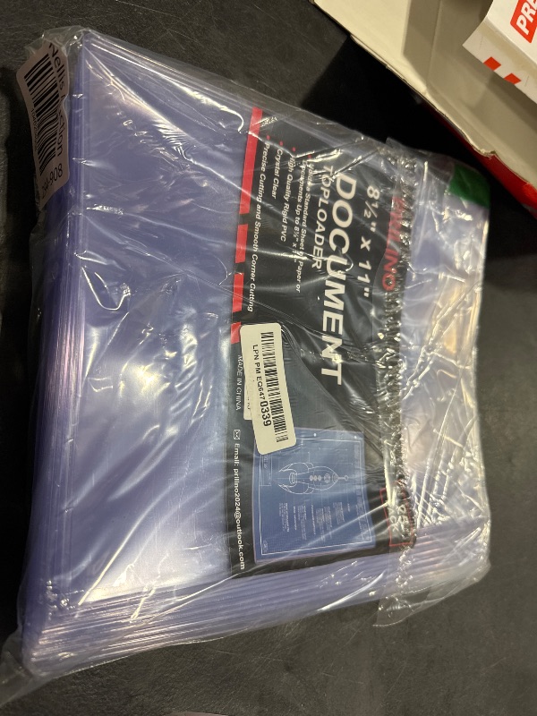 Photo 1 of 25-Pack 8.5 x 11 Inch Document-Toploaders - Premium Document Topload Holders, Crystal Clear Document Top loaders, Hard Plastic Page Sheet Protectors for Photos, Prints, Menu Covers and Work Papers