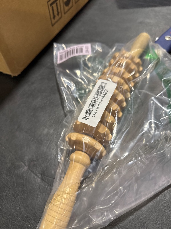 Photo 1 of iunxkmi Wood Therapy Massage Tools for Fascial Massage, Cellulite, and Sore Muscles - Multi-Functional Massage Roller Stick for Legs and Back Muscle Recovery