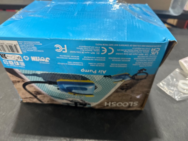 Photo 1 of SLOOSH Electric Paddle Board Pump, 20 PSI High-Pressure Dual-Stage Inflation SUP Air Pump with Auto-Off Function, 12V DC Car Connector for Inflatable Paddle Boards, Kayaks, Boats, and Air Mattresses