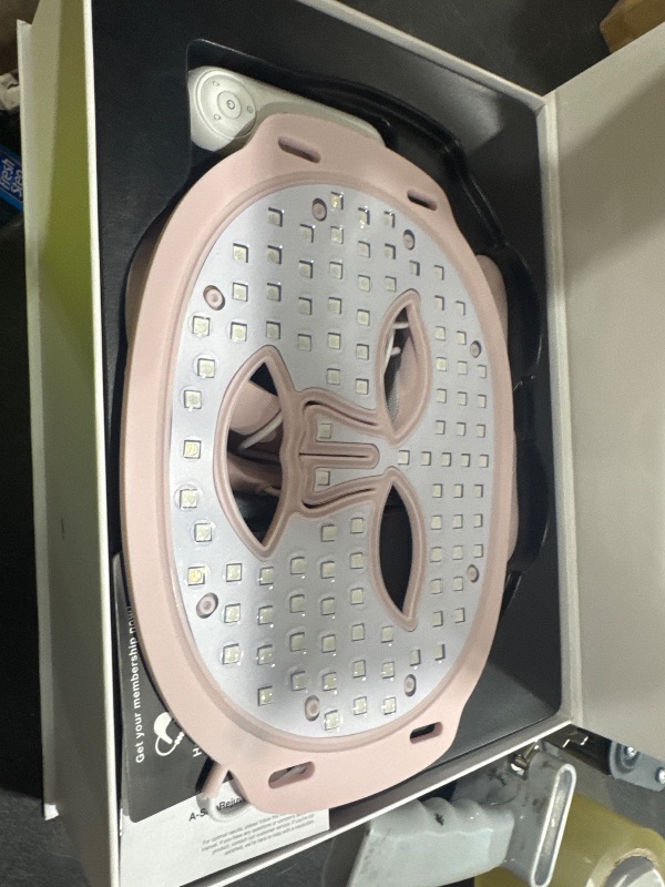 Photo 1 of IFAE Red Light Therapy Mask for Face and Neck, 7 Colors Led Face Mask Light Therapy with Eye Protection and Remote, Rechargeable Ergonomic Design for True Anti-Aging Skincare at Home