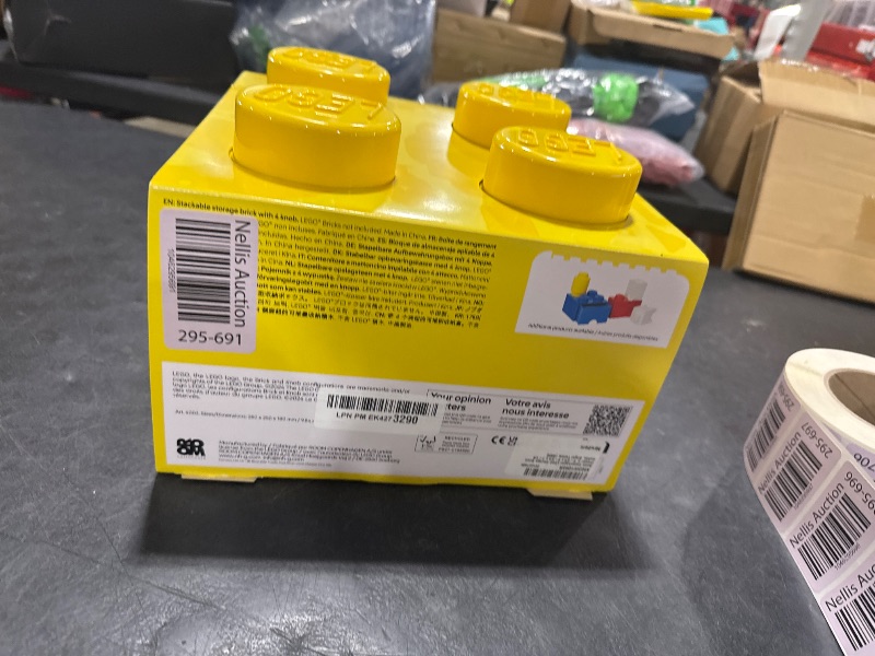Photo 1 of Room Copenhagen LEGO Storage Brick Drawer 4, 9-3/4 x 9-3/4 x 7-1/8 Inches, Bright Yellow (4003)
