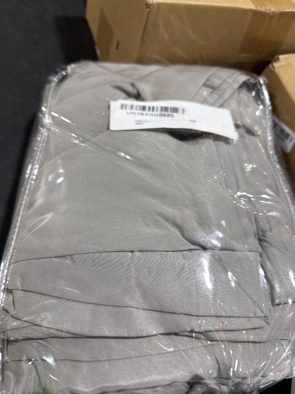 Photo 1 of 3 Side Zipper Duvet Cover Set King Size Silver Grey - Soft Microfiber Duvet Cover Set with 3 Sided Zipper Closure, King Size Duvet Cover (90"x104") & 2 Pillow Cases(20"x36"), NO Comforter