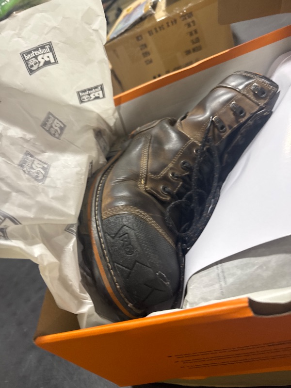 Photo 1 of Timberland PRO Men's Boondock 8 Inch Composite Safety Toe Puncture Resistant Insulated Waterproof Industrial Work Boot, Brown-2024 NEW, 11 W US