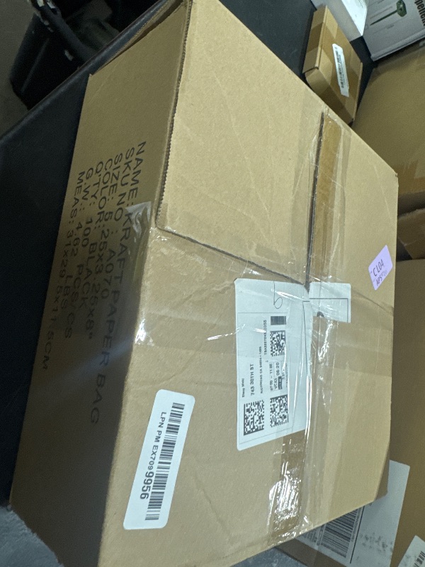 Photo 1 of BagDream Gift Bags 100Pcs 5.25x3x8 Small Kraft Paper Gift Bags with Handles Bulk, Black Paper Sacks for Small Business, Retail, Merchandise, Grocery, Wedding Birthday Party favor