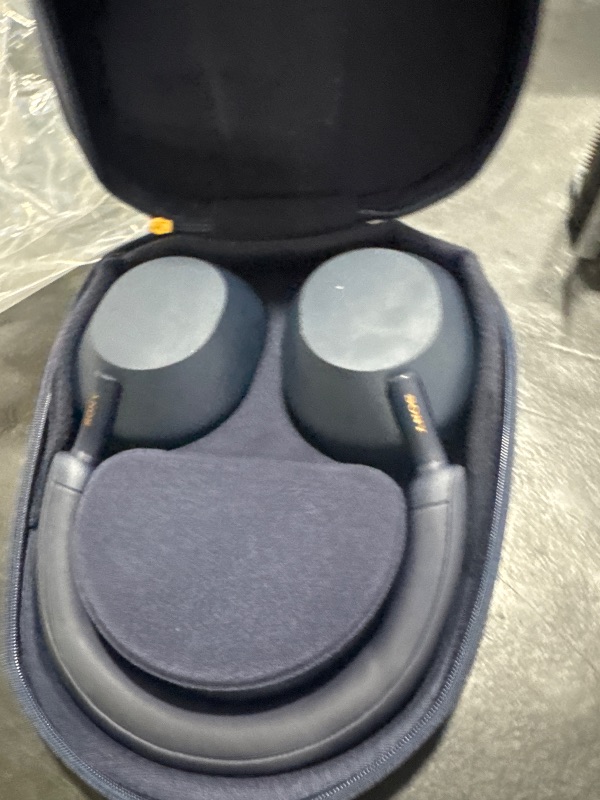 Photo 1 of Sony WH-1000XM5 Premium Noise Canceling Headphones, Auto NC Optimizer, 30-Hour Battery, Alexa Voice Control, Midnight Blue