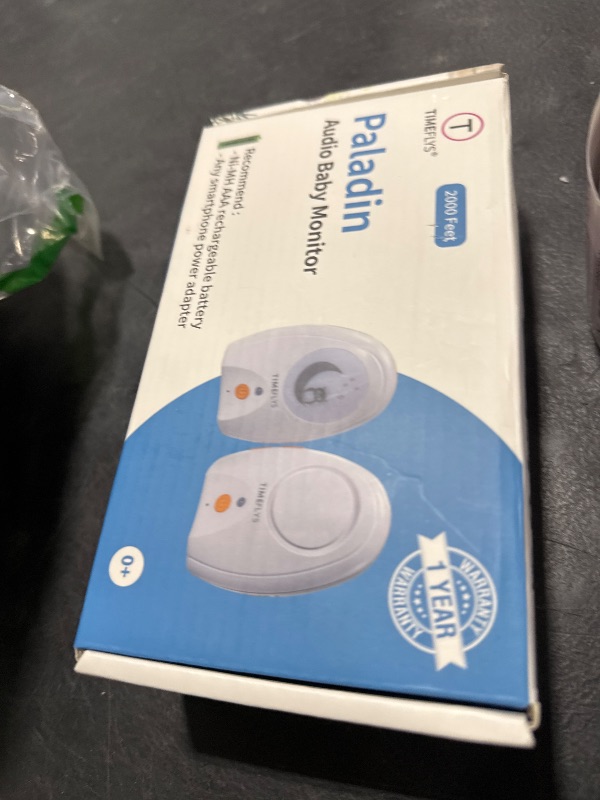 Photo 1 of TimeFlys Audio Baby Monitor Upgrade Version Paladin, Portable, Rechargeable, Extra Long Range up to 2000 ft, Night Light, Crystal Sound, Camping