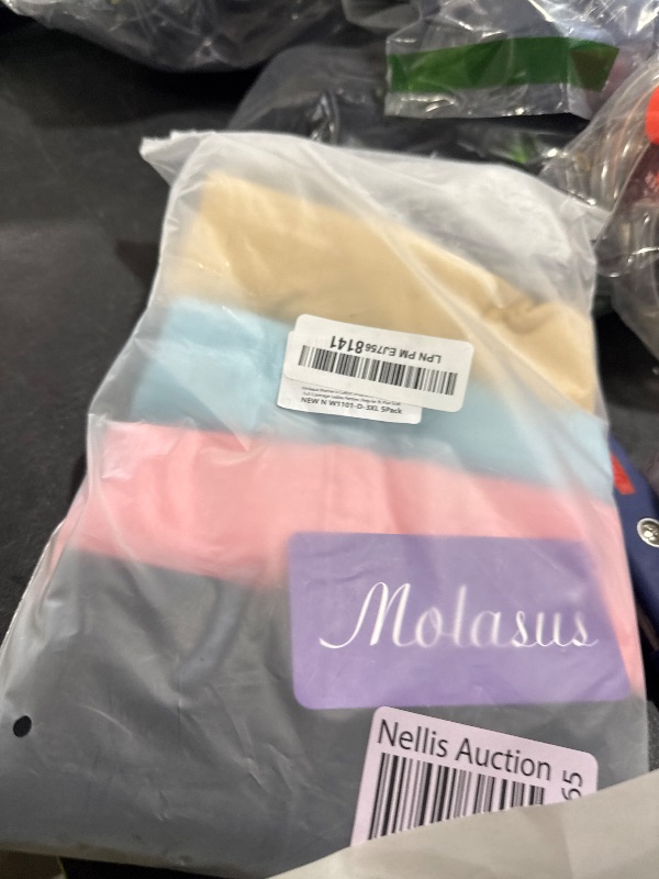 Photo 1 of Molasus Women's Soft Cotton Underwear Briefs High Waisted Postpartum Panties Ladies Full Coverage Plus Size Underpants Pack of 5,Size 10