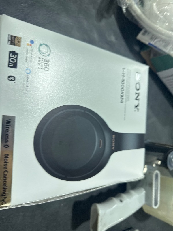 Photo 1 of Sony WH-1000XM4 Wireless Premium Noise Canceling Overhead Headphones with Mic for Phone-Call and Alexa Voice Control, Black WH1000XM4
