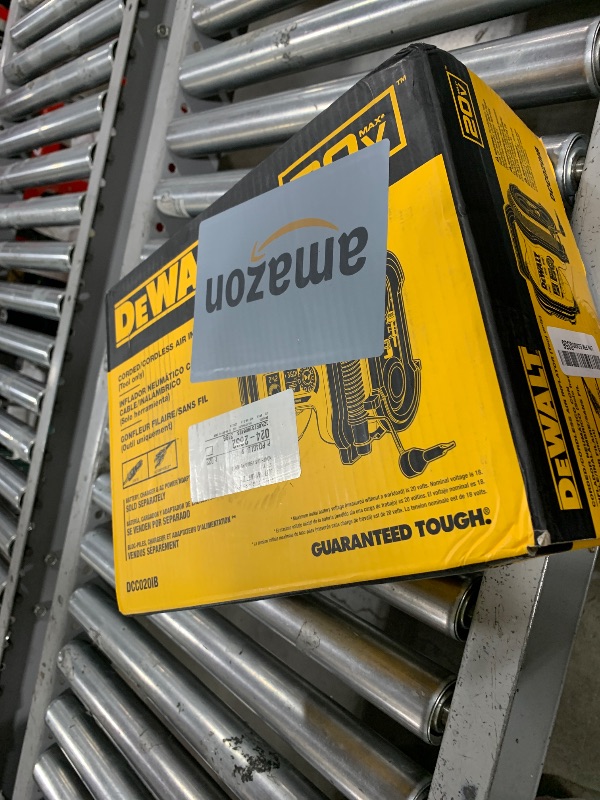 Photo 1 of DEWALT Tire Inflator Portable Air Compressor 20V MAX, Air Pump with Automatic Shut Off, LED Light, Tool Only (DCC020IB)