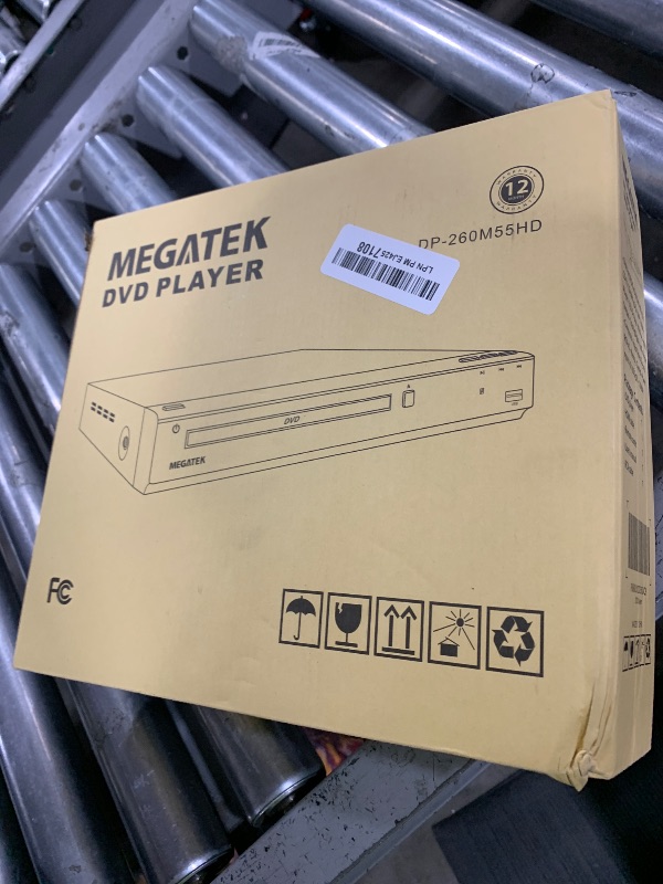 Photo 1 of MEGATEK Region-Free HDMI DVD Player for TV, Compact CD/DVD Player for Smart TV, USB Port, Plays All Region DVDs & Multi Formats, Metal Housing, HDMI/RCA Cables & Remote Included