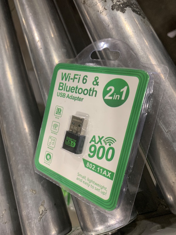 Photo 1 of USB WiFi 6 Bluetooth Adapter 2-in-1 for Desktop PC - AX900Mbps 2.4G/5GHz Dual Band Wireless Network Adapter, BT 5.3, Built-in Driver for Windows 10/11