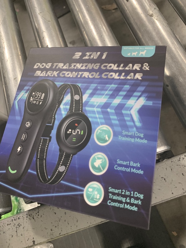 Photo 1 of XDX 2-in-1 Dog Shock Collar & Bark Collar – 3300FT Dog Training Collar with Remote, Automatic Anti-Barking, 5 Adjustable Sensitivity Levels, IP67 Waterproof E-Collar for Small Medium Large Dogs