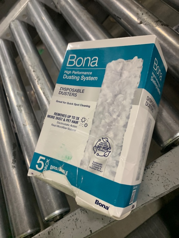 Photo 1 of Bona Disposable Duster Refills - 5 Pack - High Performance Dusting System - Microfiber Dusters Remove Dust and Pet Hair for Quick Spot Cleaning