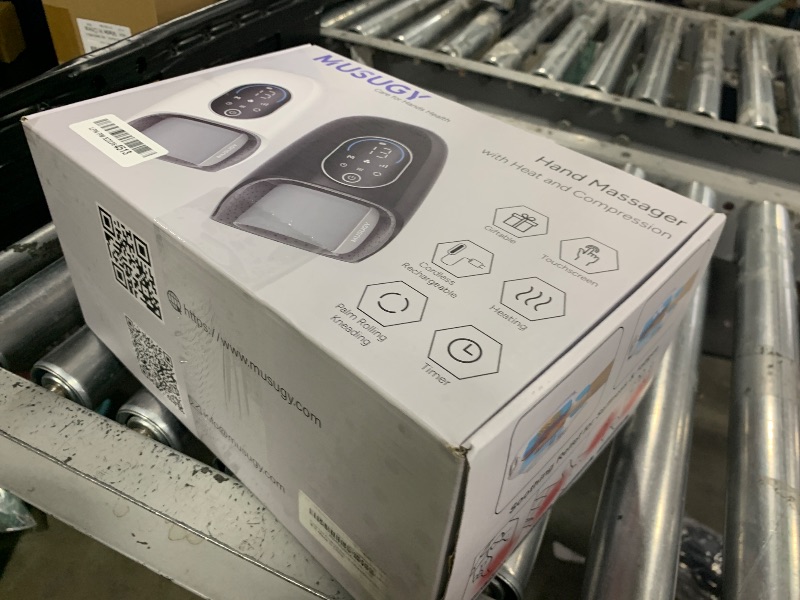 Photo 1 of Hand Massager with Heat and Compression : Full-Hand and Wrist Coverage with Touchscreen & Palm Roller – Designed for Daily Comfort at Home, Office, or Travel