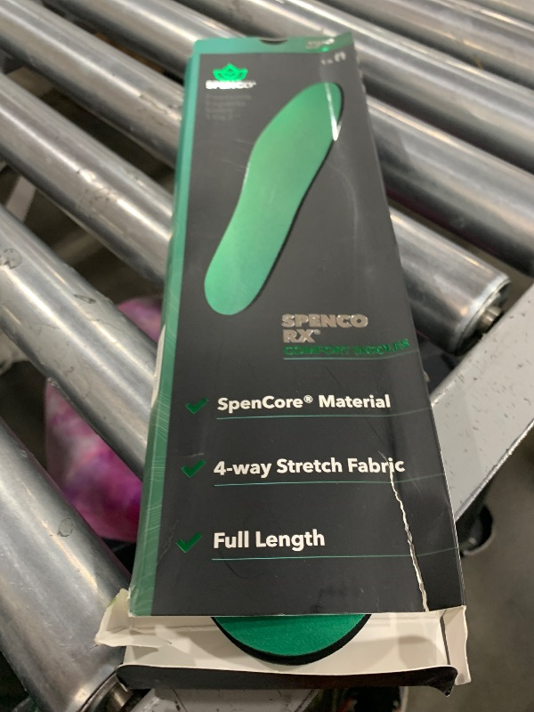 Photo 1 of Spenco Rx Comfort Thin Lightweight Cushioning Orthotic Shoe Insole, Women's 11-12.5/Men's 10-11.5