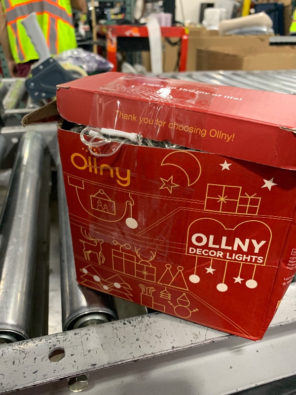 Photo 1 of Ollny Outdoor String Lights 800LED 262FT, Cool White Waterproof Fairy Light with Remote Plug in, 8 Modes Timers Dimmable Christmas Lights for Outside Indoor Bedroom Patio Camping Garden