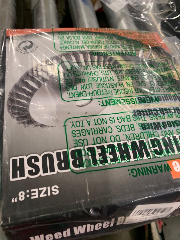 Photo 1 of NeJesZoe 8 Inch Steel Wire Weed Wheel Brush Cutter Trimmer Head, Weed Trimmer Blade Head for Weed Eater,Brush Cutter,Weed Wrackers, Compatible with Husqvarna, Sthil, Moss Grass Rust Removal