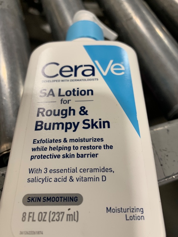 Photo 1 of CeraVe SA Lotion for Rough & Bumpy Skin, Vitamin D, Hyaluronic Acid, Lactic Acid & Salicylic Acid Lotion, Fragrance Free & Allergy Tested, 8 Ounce