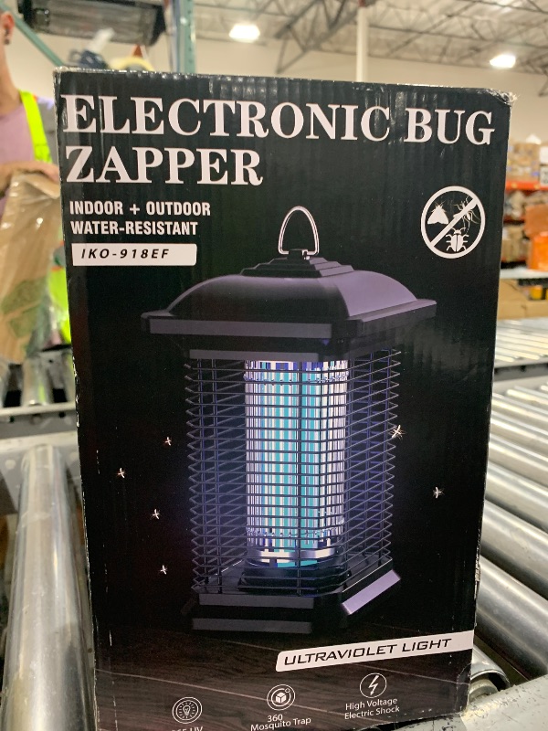 Photo 1 of AMUFER Bug Zapper for Outdoor & Indoor, 1/2 Acre Coverage Mosquito Lamp with 18W Bulb & 4400V High-Voltage, 100% Improvement in Mosquito Control Effect, Electric Fly Trap for Patio, Backyard, Home
