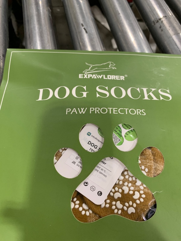 Photo 1 of EXPAWLORER Anti Slip Dog Socks to Prevent Licking Paws, Dog Shoes for Hot Pavement, Dog Booties for Small Medium Large Senior Dogs, Traction Control Boots & Paw Protectors for Hardwood Floors