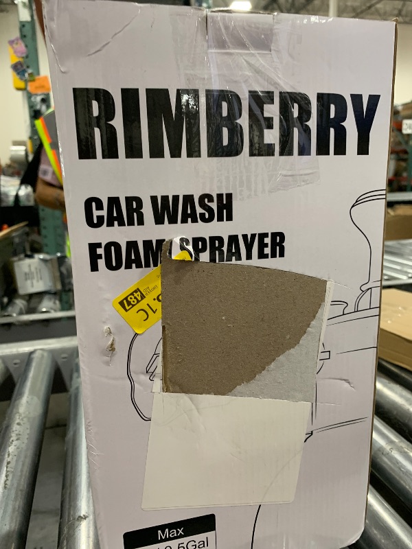 Photo 1 of RIMBERRY 0.5 Gal Hand Pump Foam Sprayer, 68 oz Car Wash Foam Sprayer, Foaming Pump Sprayer with Two Adjustable Nozzles, Microfiber Wash Mitt, Ideal for Home Cleaning, Car Detailing, Garden Watering