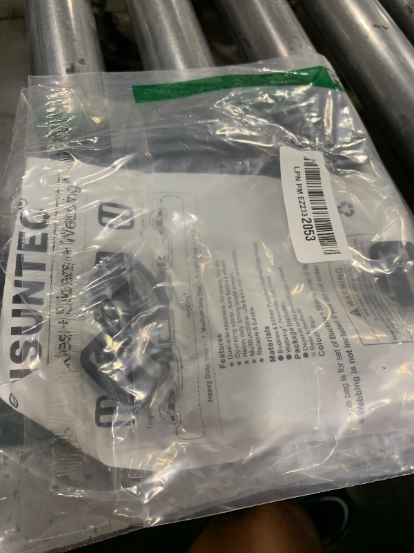 Photo 1 of HISUNTEC Buckles for 1" Straps: 6 set Side Release Buckle and 12 pcs Tri-Glide Sliders Fit 1 inch (25 mm) Wide Nylon Webbing, Plastic Snap Clip Quick Fasteners Replacement Heavy Duty Dual Adjustable