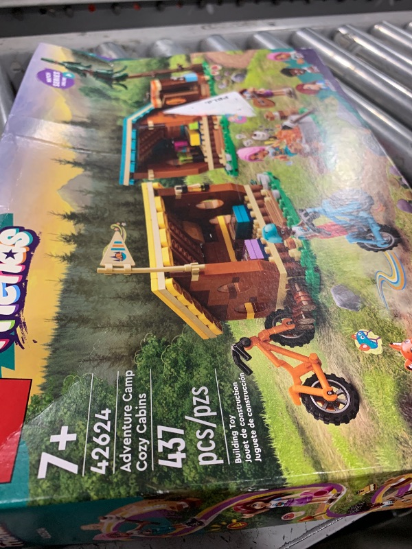 Photo 1 of LEGO Friends Adventure Camp Cozy Cabins Camping Toy, Kids’ Nature Playset, Pretend Play Toy with 3 Mini Doll Characters and a Fox Toy Figure, Birthday Gift Idea for 7 Year Olds and Up, 42624