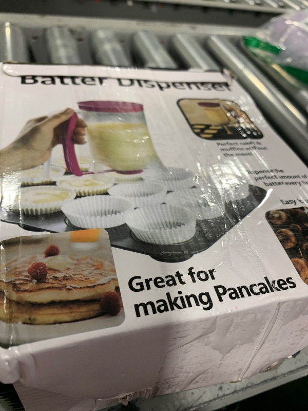Photo 1 of Kndatle Pancake Cupcake Batter Dispenser, Batter Separator Bakeware Maker with Measuring Label, Perfect Baking Tool for Cupcakes, Waffles, Muffin Mix, or Any Baked Goods