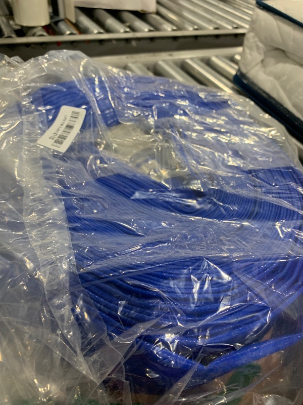 Photo 1 of DERPIPE Lay-Flat Pool Backwash Hose - 2" x 100Ft with Aluminum Camlock C & E Fittings Reinforced Heavy Duty PVC Discharge Hose Weather-Proof Vinyl Pool Drain Hose for Water Transfer