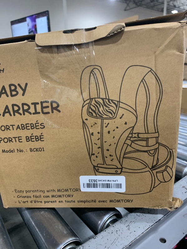 Photo 1 of Baby Carrier, MOMTORY Safety-Certified 6-in-1 Baby Carrier Newborn to Toddler, Adjustable Detachable Infant Baby Hip Seat Carrier for 7-50lbs, All Seasons, Perfect for Shopping Travelling