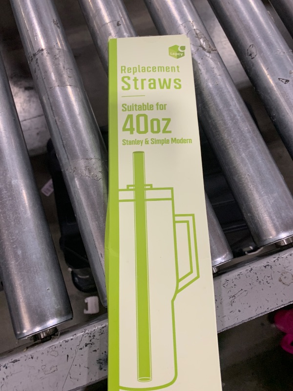 Photo 1 of LEPCY 12 inch Reusable Straws for Stanley & Simple Modern 40 OZ Tumbler. 6 Plastic Replacement Straws + 2 Cleaning Brush. Clear and BPA Free, Protective Brush Handle Protects Your Finger