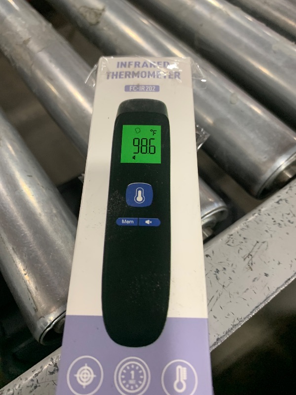 Photo 1 of ANMEATE No-Touch Forehead Thermometer for Adults, Infrared Digital Thermometer for Kids, Touchless Baby Thermometer, Accurate Reading with Large Display, Mute Mode, Memory Recall, Fever Alarm
