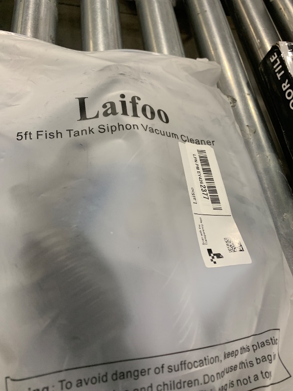 Photo 1 of Laifoo 5ft Aquarium Siphon Vacuum Cleaner for Fish Tank Cleaning Gravel & Sand