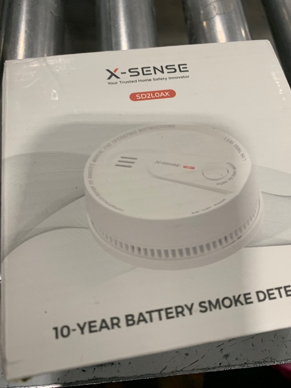 Photo 1 of X-Sense  Detector, 10-Year Battery Smoke Fire Alarm with Photoelectric Sensor, LED Indicator & Silence Button, 1-Pack