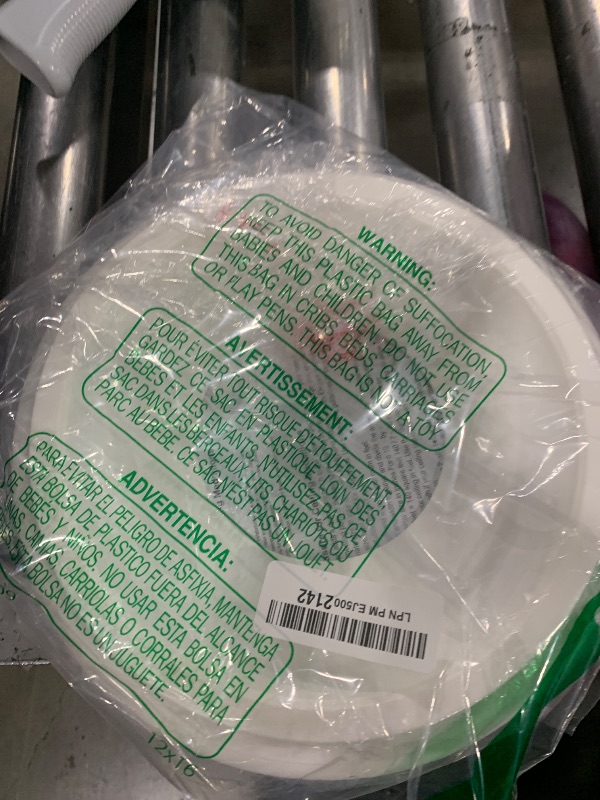 Photo 1 of 2Packs Molded Nylon Ceiling Medallion for Light Fixtures and Ceiling Fans, 10"OD x 4"ID x 1"P (Fits Canopies up to7-1/4")?White?