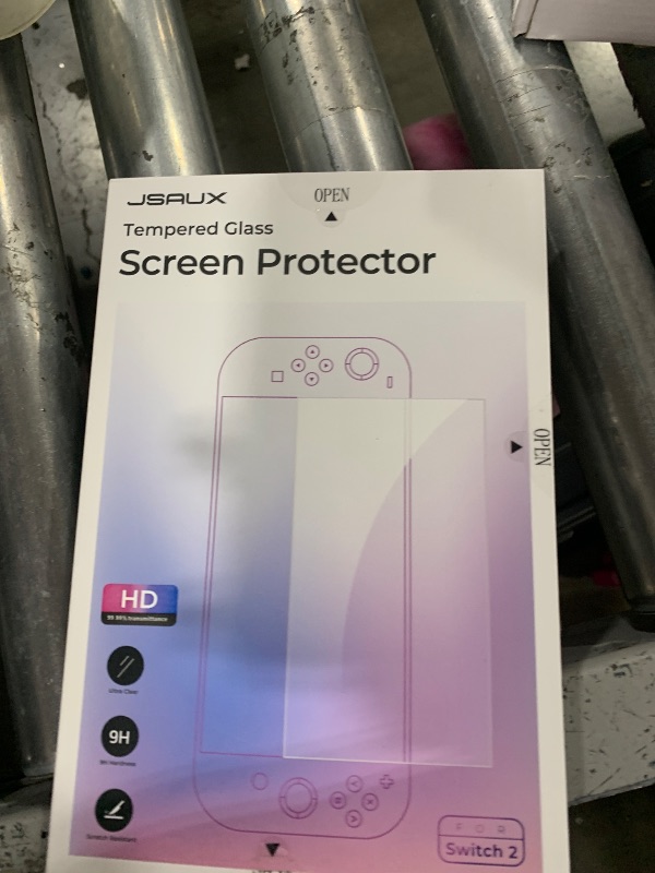 Photo 1 of JSAUX 3-Pack Tempered Glass Screen Protector for Nintendo Switch 2 (2025), Easy to Install with Guiding Frame Ultra HD Glass Protector 9H Hardness Scratch Resistant Accessories for Switch2